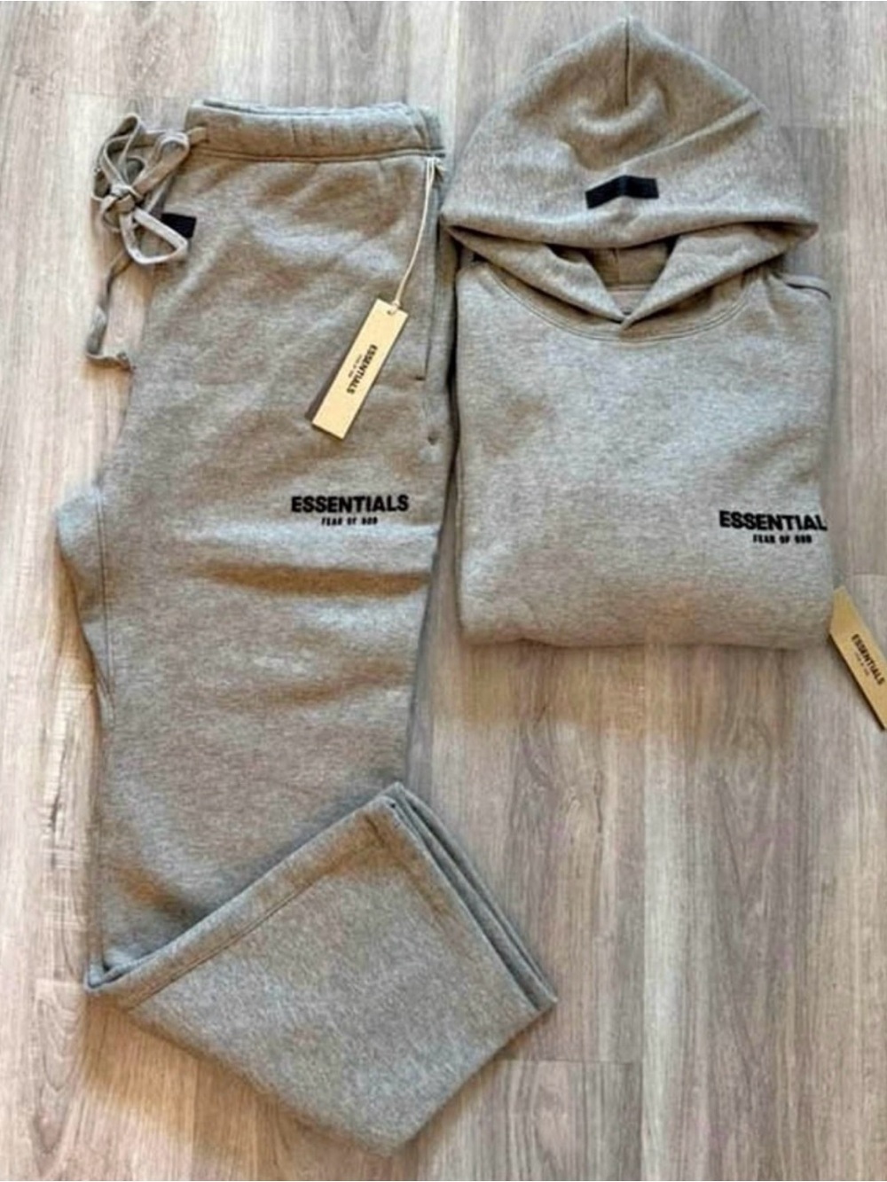 Essentials Men’s Gray Sweatpants - hoodie dark oatmeal